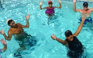 Pool Aerobics are one of the ways that Indio RV Parks residents stay fit
