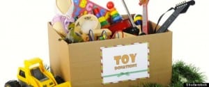 Toys purchased by residents for donation