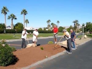 We love seeing the community come together to help beautify the Indio RV Park landscape